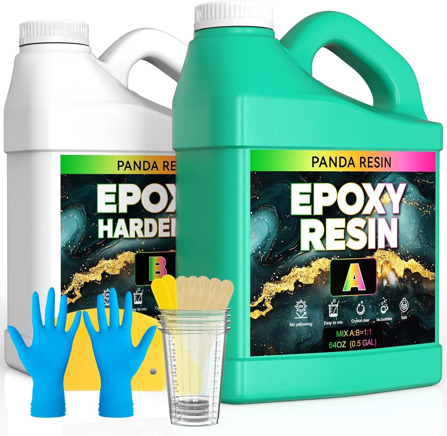 Panda Epoxy Resin Kit 1 Gallon - Epoxy Resin Food Safe