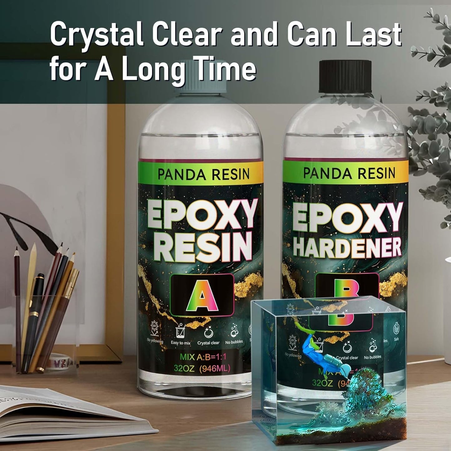 Panda Epoxy Resin Kit 1 Gallon - Epoxy Resin Food Safe
