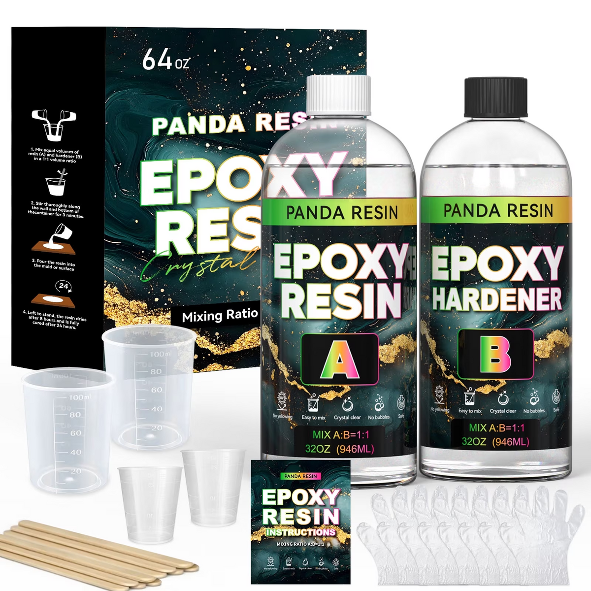 Panda Epoxy Resin Kit - Epoxy Resin Food Safe